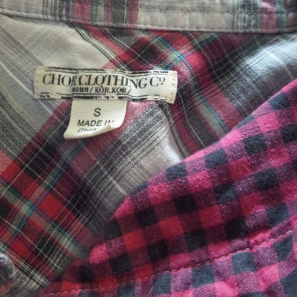 🌵CHOR CLOTHING Shirt Men Size S Button Front Dawn - Picture 5 of 6